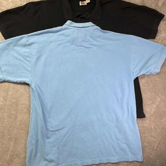 Phat Farm Classic‎ Polo Shirt 2XL/ Black  And Blue Shipped  promptly Qty 2 - Picture 6 of 12